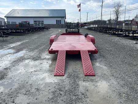 New 2026 Sure-Trac 7x18 7K Steel Deck Car Hauler Car Hauler