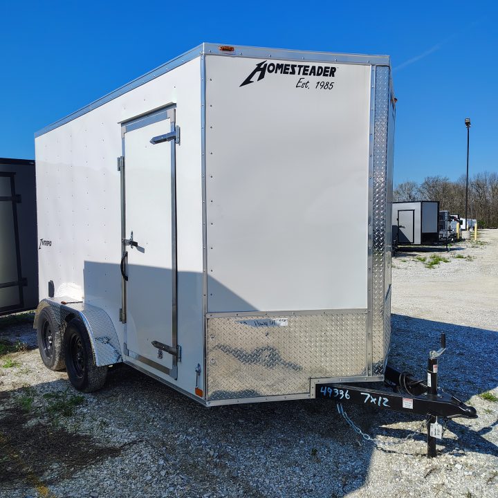 New 2026 Homesteader Trailer 7x12 TA, 7' interior height, 3.5k axles, .030 exterior , intrepid series Cargo / Enclosed Trailer