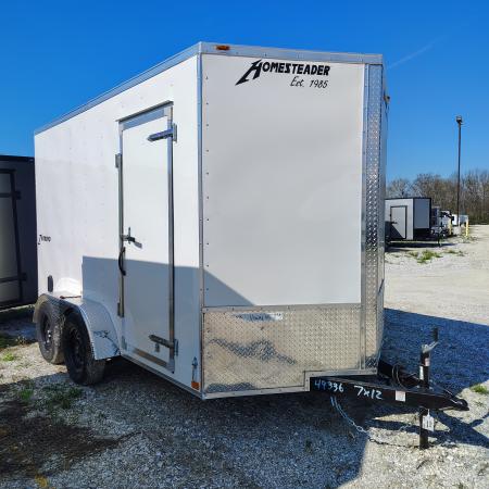 New 2026 Homesteader Trailer 7x12 TA, 7' interior height, 35k axles, .030 exterior , intrepid series Cargo / Enclosed Trailer