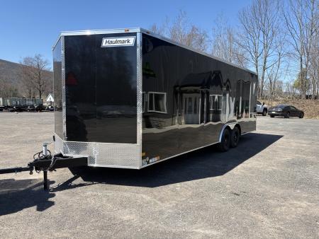 New 2026 Haulmark Passport Deluxe 8.5x24 7' Interior with Beavertail Car Hauler