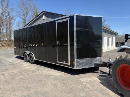 New 2026 Haulmark Passport Deluxe 8.5x24 7' Interior with Beavertail Car Hauler