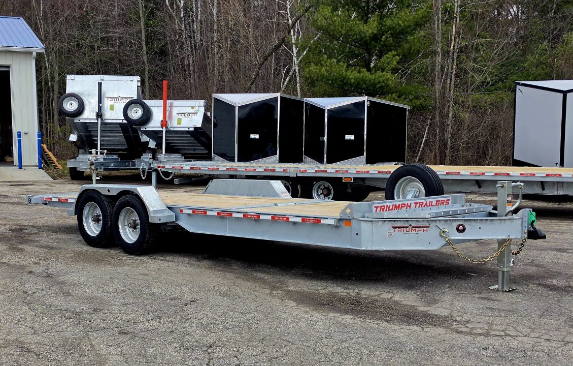 New 82" X 16 + 6 GALVANIZED GRAVITY TILT 8 K AXLES TRIUMPH 2026
