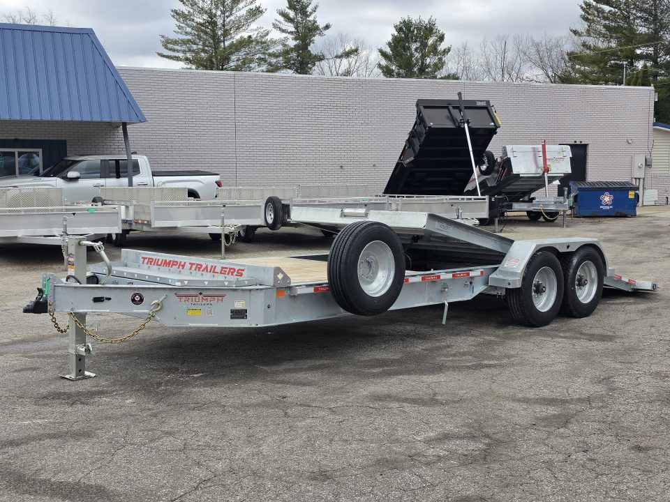 New 82" X 16 + 6 GALVANIZED GRAVITY TILT 8 K AXLES TRIUMPH 2026