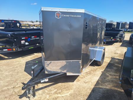 New 2026 Cross Trailers 5x10 Cargo / Enclosed Trailer W/ Ramp Door and Side Door