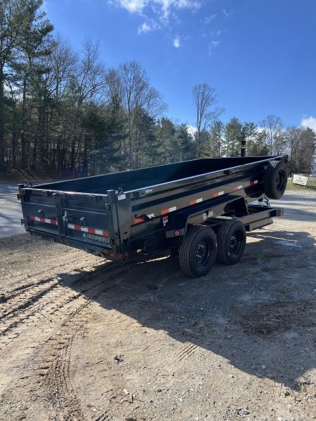 New 2026 Iron Bull Dump Trailer / DTB Series / 83  Wide x 16' Long / Telescopic Hoist / Ramps / Tarp / 24  High Sides