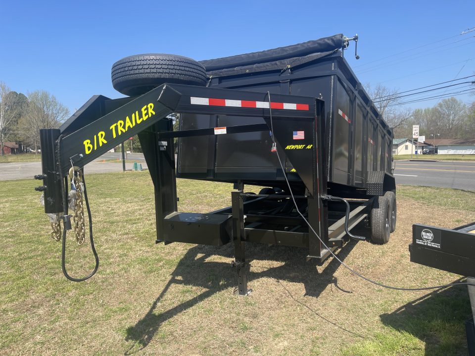 New 2026 B/R Trailers 16' 14k Gooseneck Dump Trailer