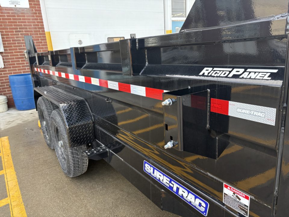 New 2026 Sure-Trac 82 IN x 14 HD Low Profile Dump Trailer 14K Telescopic Dump Trailer