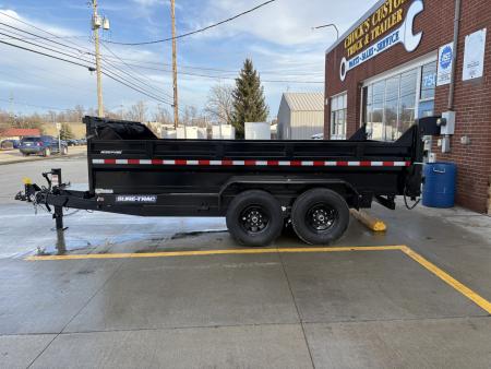 New 2026 Sure-Trac 82 IN x 14 HD Low Profile Dump Trailer 14K Telescopic Dump Trailer