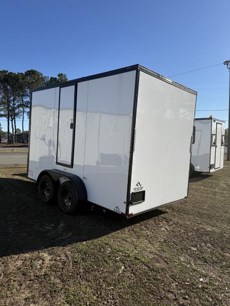 New 7x12TA White Mobile Bathroom Trailer
