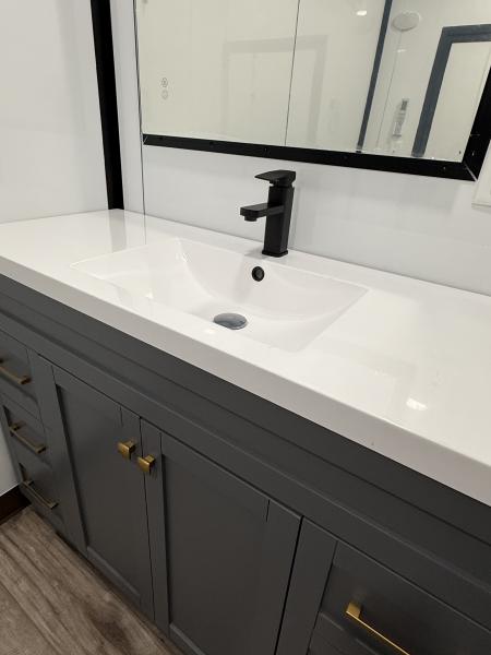 New 7x12TA White Mobile Bathroom Trailer