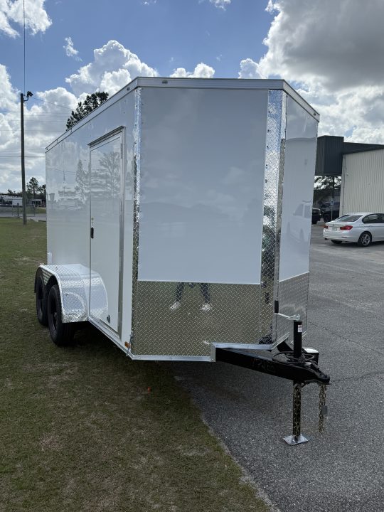 New 6X12TA White Standard Trailer