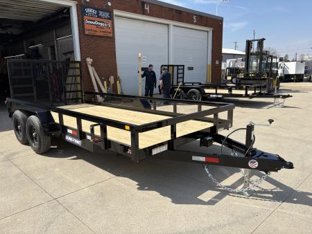 New 2026 Sure-Trac 7 X 16 Tube Top Utility 10K Tandem Utility Trailer