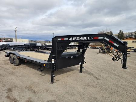 New 2026 Iron Bull 26' 22k Super Single Gooseneck Equipment Trailer