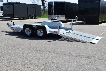 New BND 6x12 GALVANIZED SCISSOR LIFT TRAILER w/ 5200LB AXLES