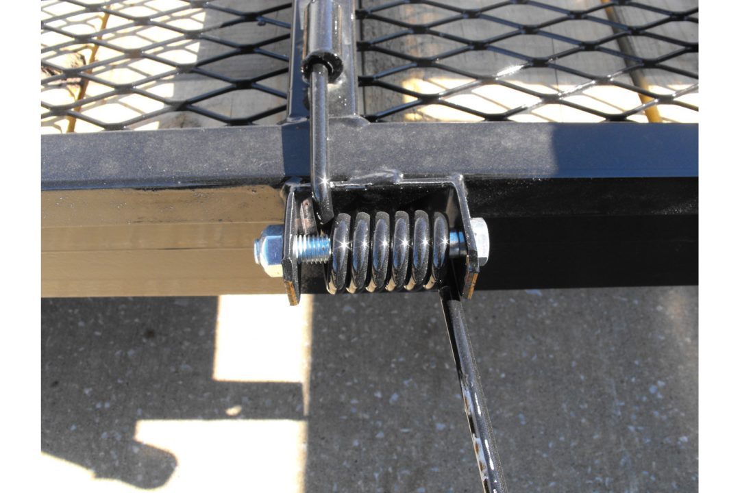 New 77 X 10 Utility Trailer HD Spring Assisted Ramp