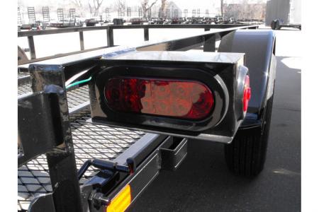 New 77 X 10 Utility Trailer HD Spring Assisted Ramp