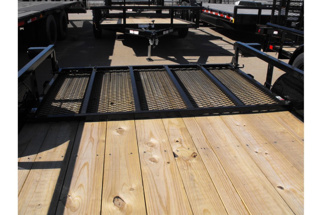 New 77 X 10 Utility Trailer HD Spring Assisted Ramp