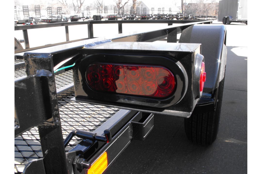 New 77 X 10 Utility Trailer HD Spring Assisted Ramp