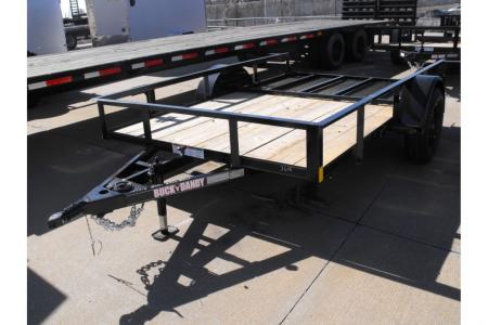 New 77 X 10 Utility Trailer HD Spring Assisted Ramp