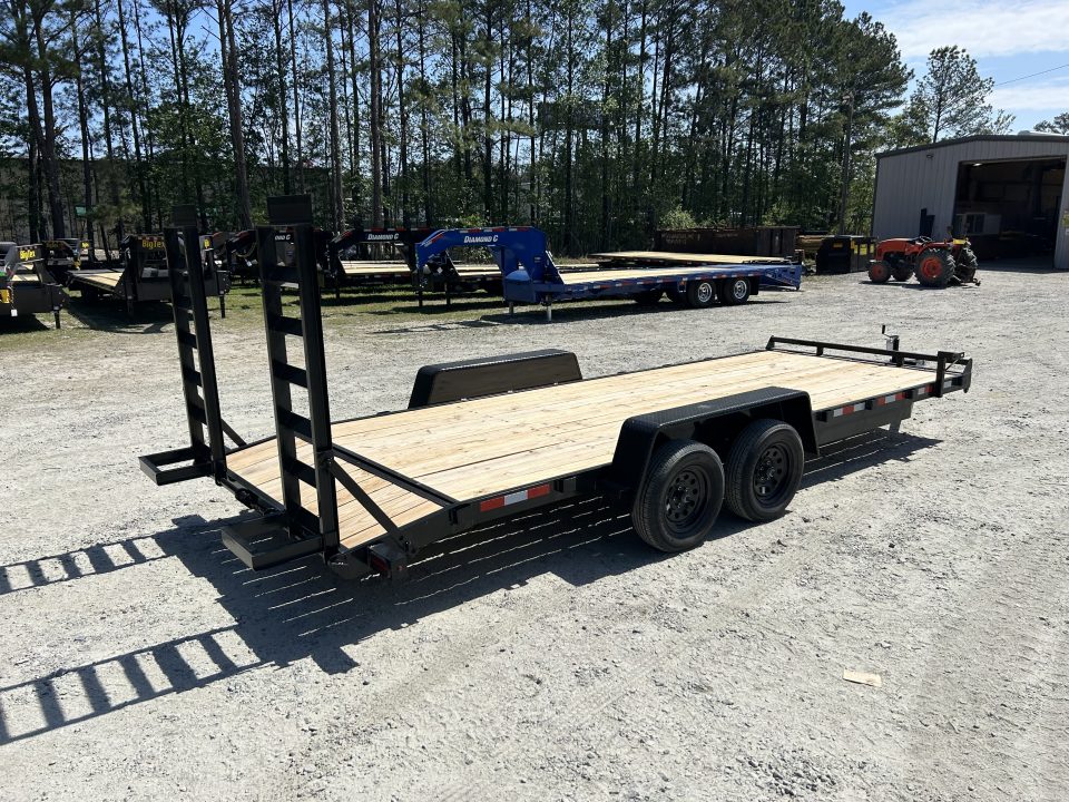 New 2026 Down 2 Earth 82X20 Equipment Trailer #4520 Payload, 18ft Deck + 2ft Dovetail