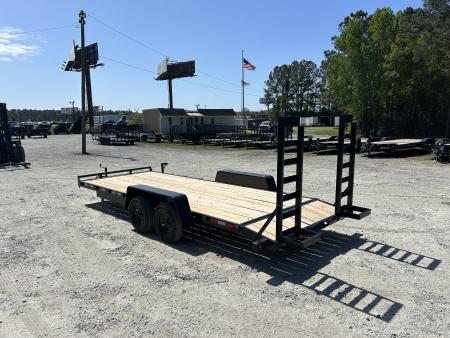 New 2026 Down 2 Earth 82X20 Equipment Trailer #4520 Payload, 18ft Deck + 2ft Dovetail