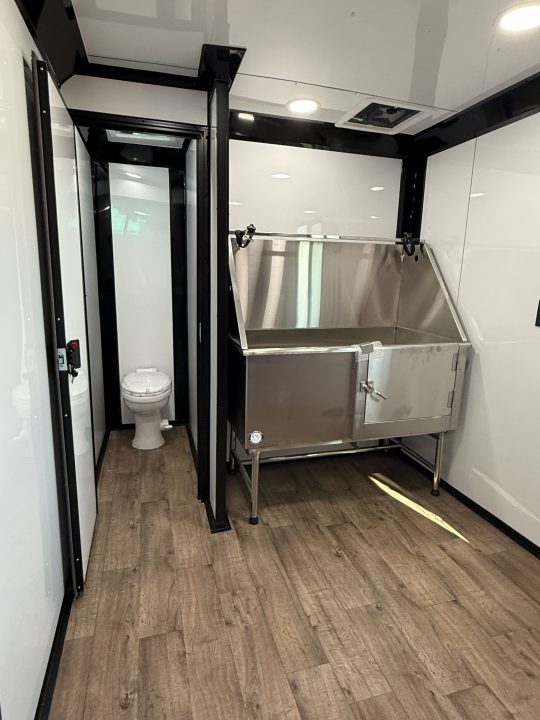 New 7x16TA Pink Pet Grooming Trailer