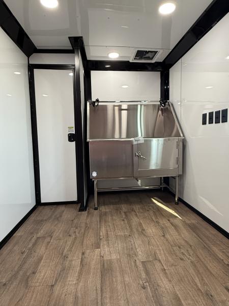 New 7x16TA Pink Pet Grooming Trailer