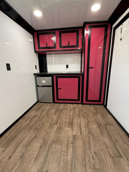 New 7x16TA Pink Pet Grooming Trailer