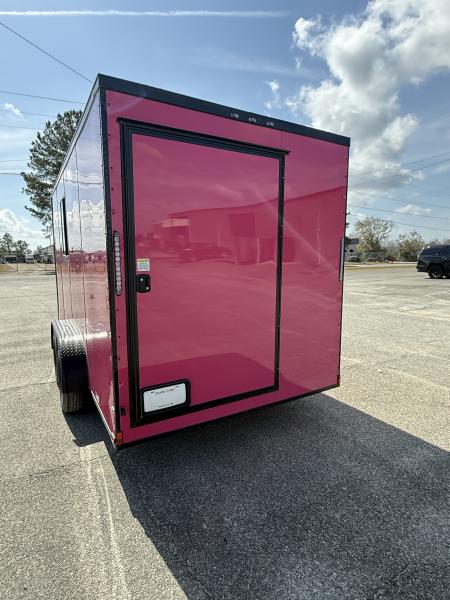 New 7x16TA Pink Pet Grooming Trailer