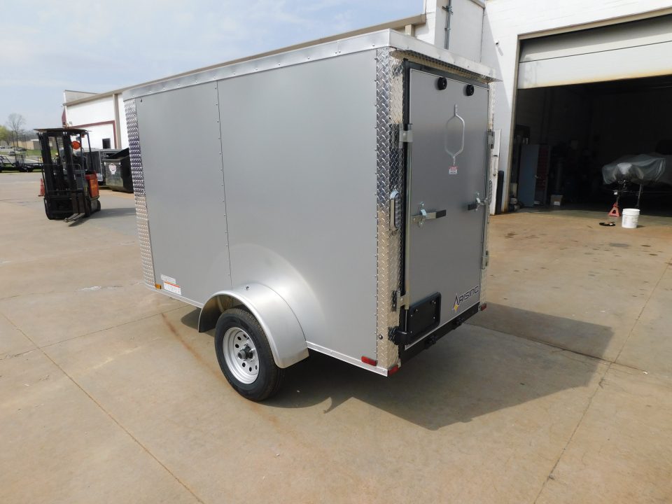 New 2026 Arising 4X8 2000 GVWR Ramp Door Cargo / Enclosed Trailer