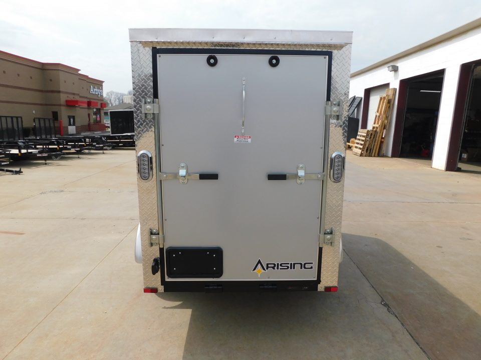 New 2026 Arising 4X8 2000 GVWR Ramp Door Cargo / Enclosed Trailer