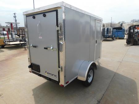 New 2026 Arising 4X8 2000 GVWR Ramp Door Cargo / Enclosed Trailer
