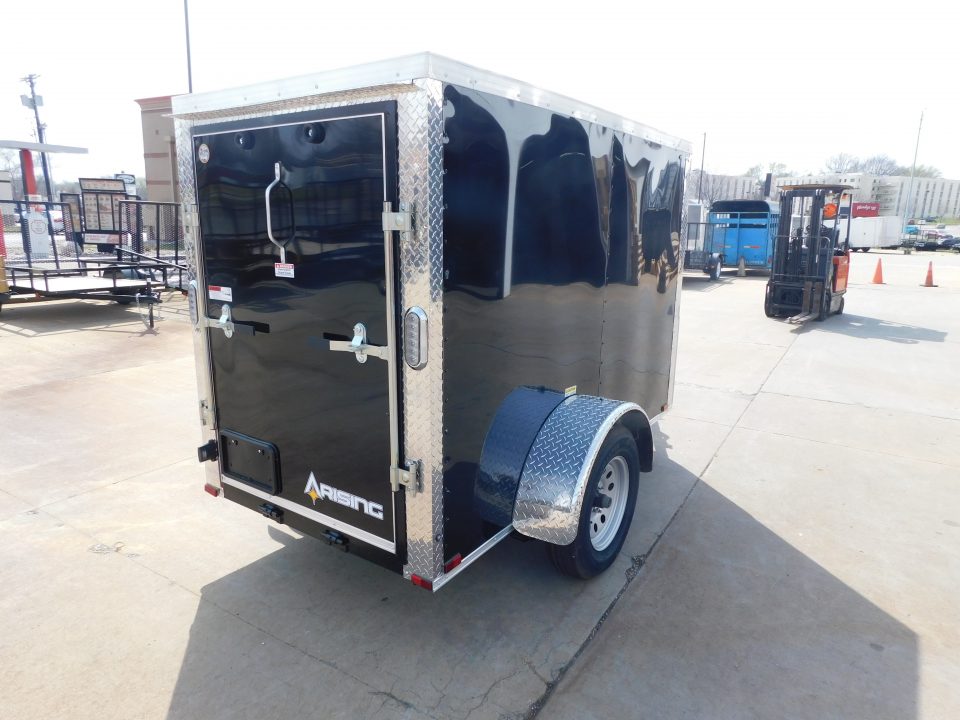 New 2026 Arising 4X8 2990 GVWR Ramp Door Cargo / Enclosed Trailer