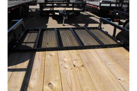 New 77 X 10 Utility Trailer HD Spring Assisted Ramp