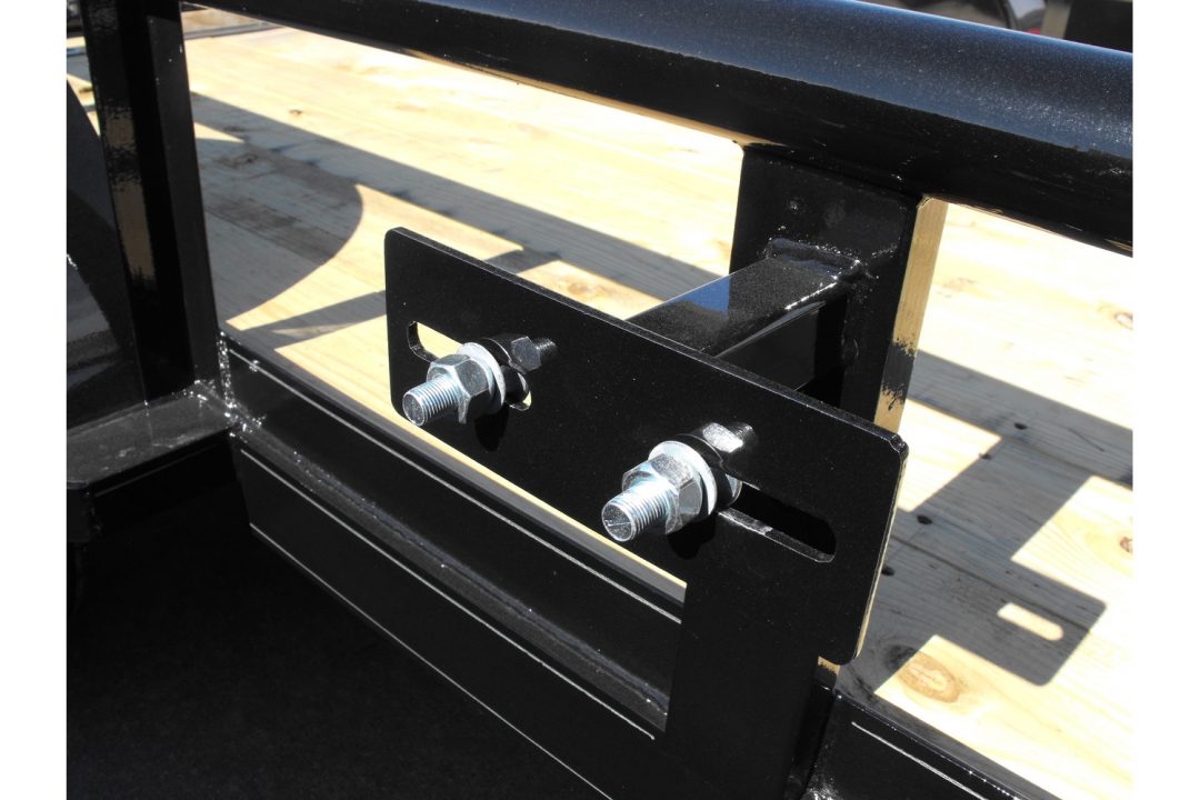 New Utility Trailer 77 X 12 2' Dove Tail Pipe Rail Top Rear Spring Assisted Gate