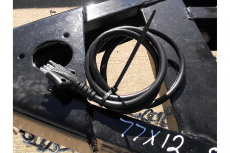 New Utility Trailer 77 X 12 2' Dove Tail Pipe Rail Top Rear Spring Assisted Gate