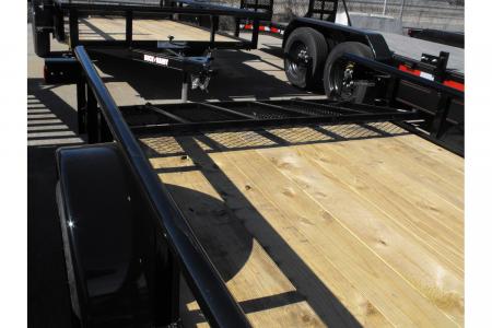 New Utility Trailer 77 X 12 2' Dove Tail Pipe Rail Top Rear Spring Assisted Gate