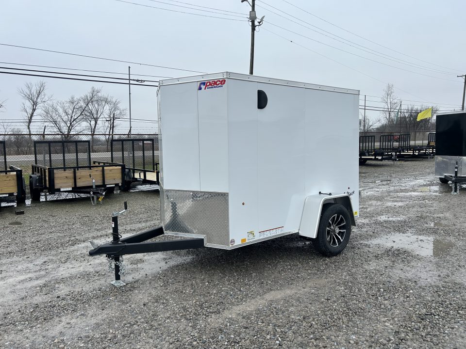New 2026 Pace American 5x8 3K Outback Enclosed Trailer