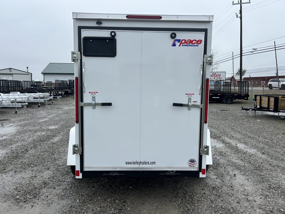 New 2026 Pace American 5x8 3K Outback Enclosed Trailer
