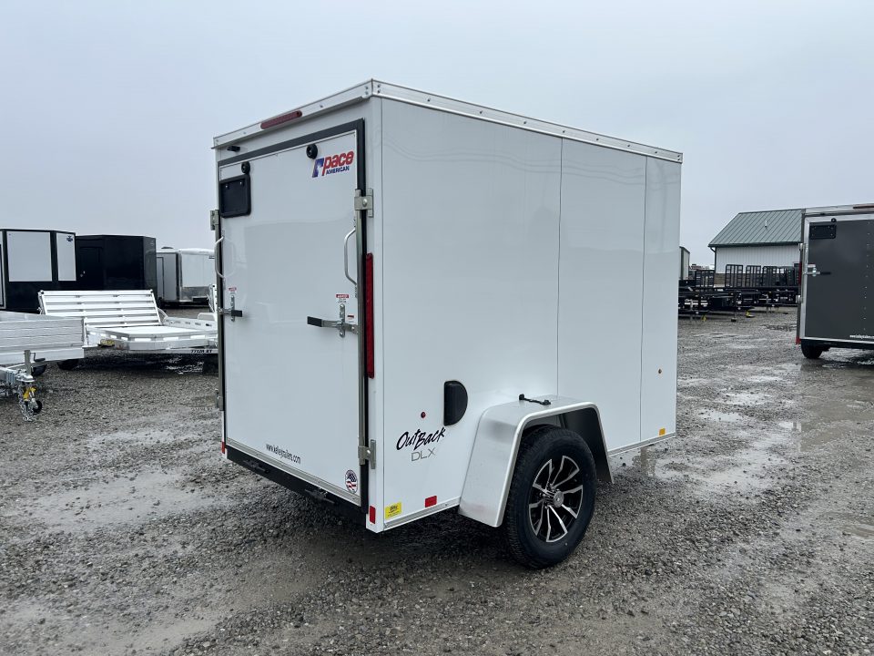 New 2026 Pace American 5x8 3K Outback Enclosed Trailer