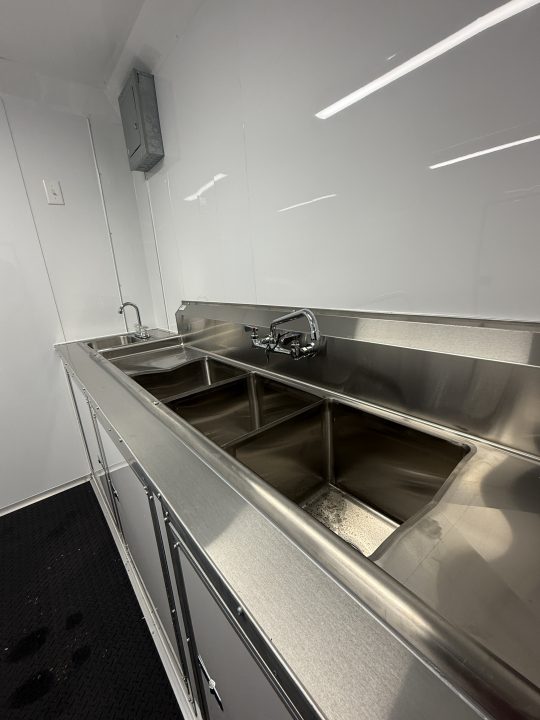 New 8.5x20TA3 Water Blue Concession Trailer