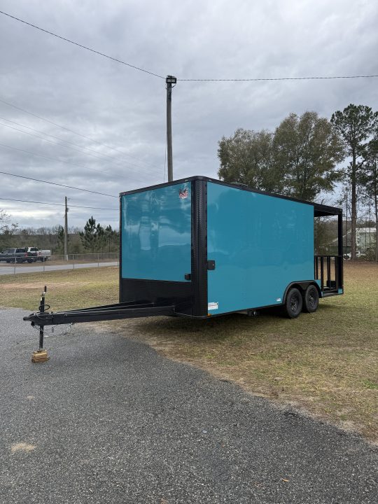 New 8.5x20TA3 Water Blue Concession Trailer