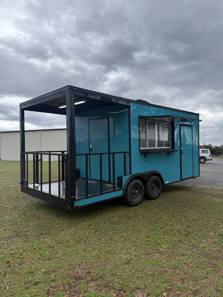 New 8.5x20TA3 Water Blue Concession Trailer