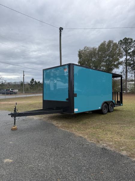 New 8.5x20TA3 Water Blue Concession Trailer