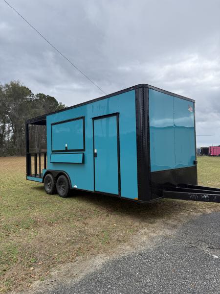 New 8.5x20TA3 Water Blue Concession Trailer