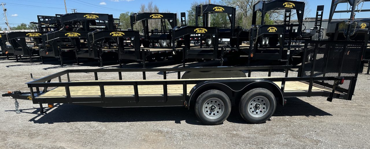 New 2026 Road Boss 83"x20' Bumper Pull w/dove, 3'gate & 4' frames Utility Trailer