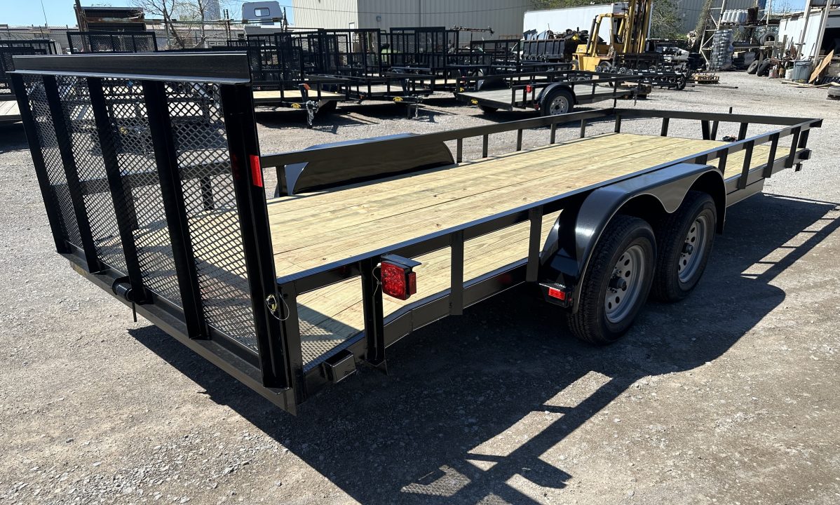 New 2026 Road Boss 83"x20' Bumper Pull w/dove, 3'gate & 4' frames Utility Trailer