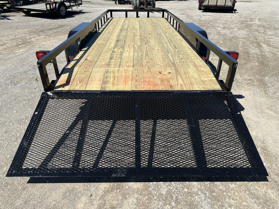 New 2026 Road Boss 83"x20' Bumper Pull w/dove, 3'gate & 4' frames Utility Trailer