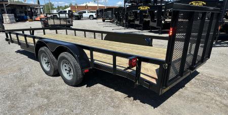 New 2026 Road Boss 83"x20' Bumper Pull w/dove, 3'gate & 4' frames Utility Trailer
