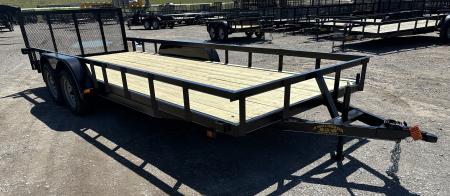 New 2026 Road Boss 83"x20' Bumper Pull w/dove, 3'gate & 4' frames Utility Trailer